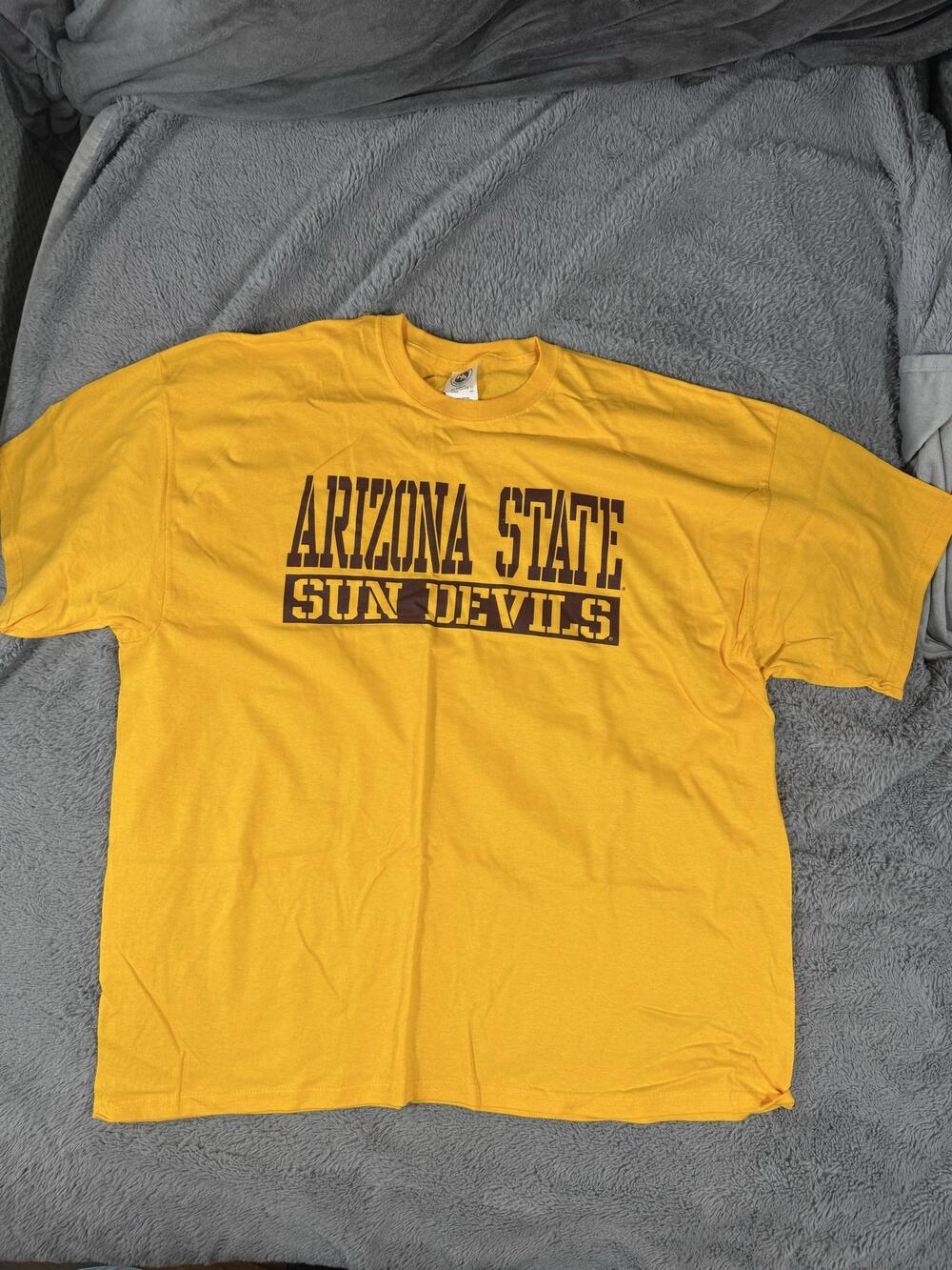 Arizona State Sun Devils Shirt Mens 2XL Gold NCAA Football New Agenda Graphic